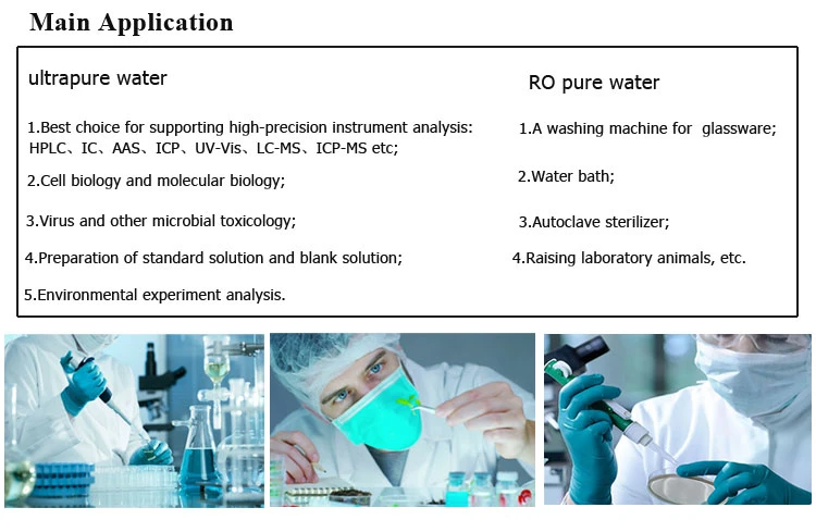 Analyzer Ultra Pure Water Purification Machine Hospital Pure Water Treatment System