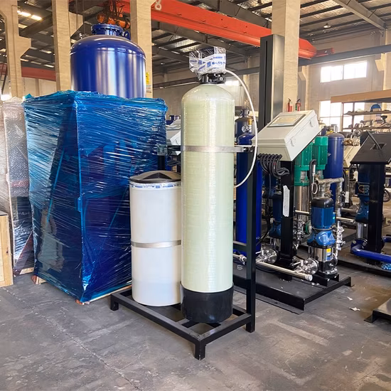 El sistema industrial del suavizador de agua del suavizador de trabajo continuo elimina el calcio y el magnesio